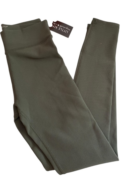 Little Bipsy Other - Little Bipsy Olive Ribbed Kids Leggings NWT Size 8